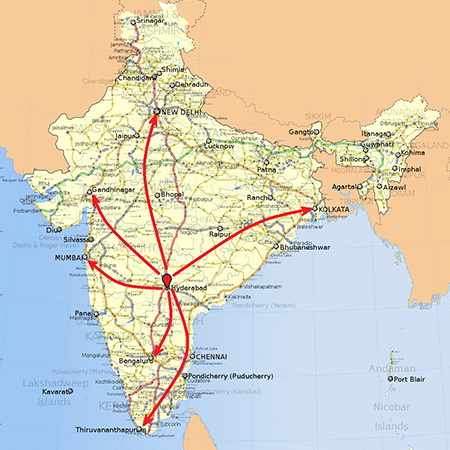 India Distribution Map 2