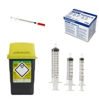 needles syringes and sharps containers
